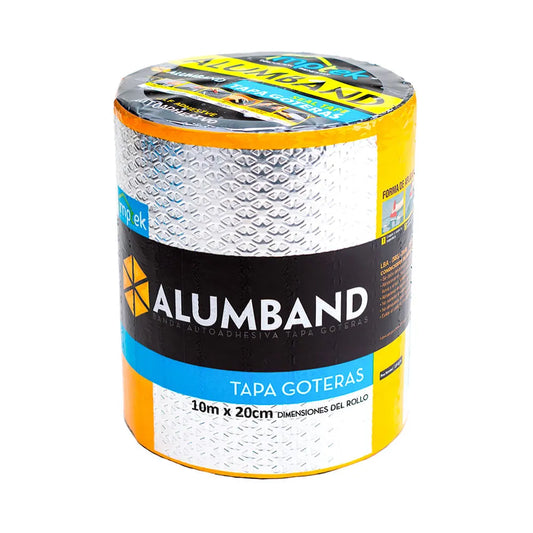 CINTA ASFÁLTICA TAPA GOTERAS ALUMBAND 20 cm x 10 m - Imptek
