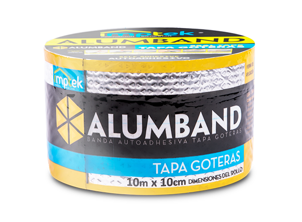 CINTA ASFÁLTICA TAPA GOTERAS ALUMBAND 10 cm x 10 m - Imptek