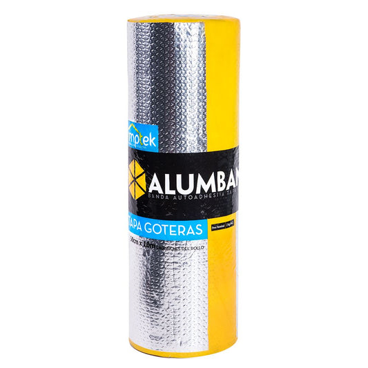 CINTA ASFÁLTICA TAPA GOTERAS ALUMBAND 50 cm x 10 m - Imptek