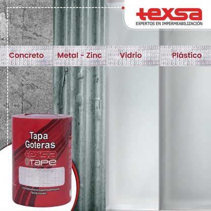 CINTA ASFÁLTICA TAPA GOTERAS TEXSA TAPE 33 cm x 5 m