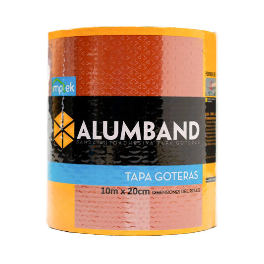 CINTA ASFÁLTICA TAPA GOTERAS ALUMBAND 20cm * 10m OCRE - Imptek