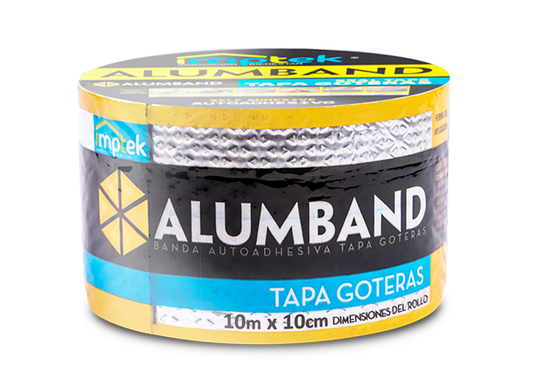 CINTA ASFÁLTICA TAPA GOTERAS ALUMBAND 10 cm x 10 m - Imptek