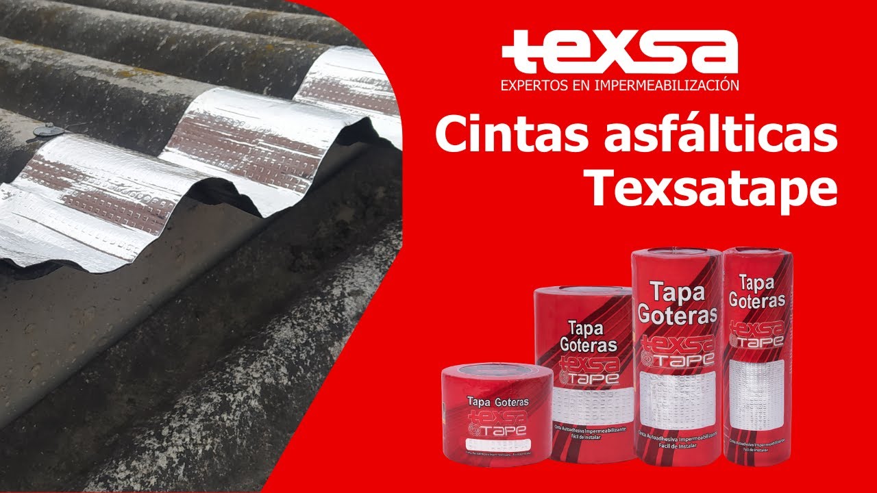 CINTA ASFÁLTICA TAPA GOTERAS TEXSA TAPE 33 cm x 5 m