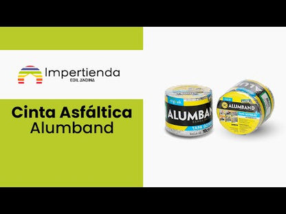 CINTA ASFÁLTICA TAPA GOTERAS ALUMBAND 33cm * 10m - Imptek